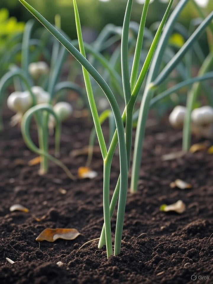 20 Hardneck Seed Garlic seeds - Bulbs - 'Rocambole' Variety, Heirloom, Organic, Perfect for Fall Planting - Harvest next summer.